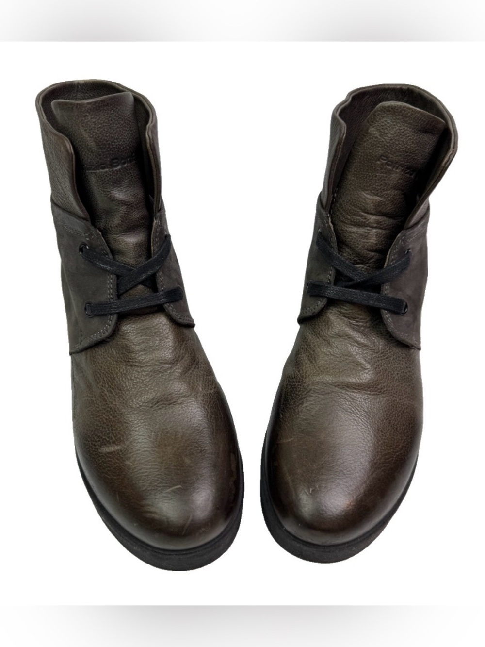 Patrizia Bonfanti Made In Italy Ankle Boot Green Brown Leather Women 38 /US 7.5